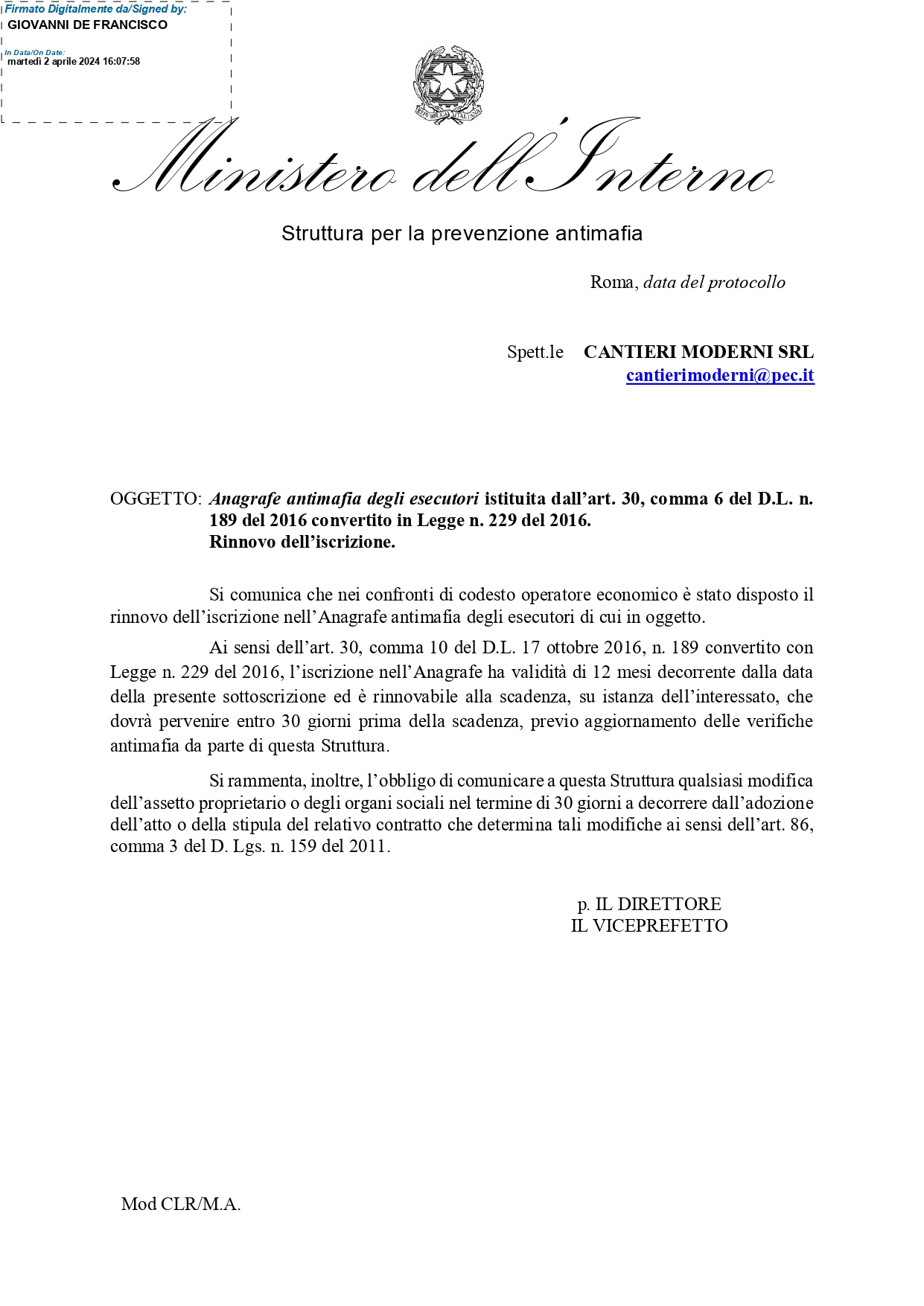 CANTIERIMODERNI CLR FIRMA Firmato page 0001