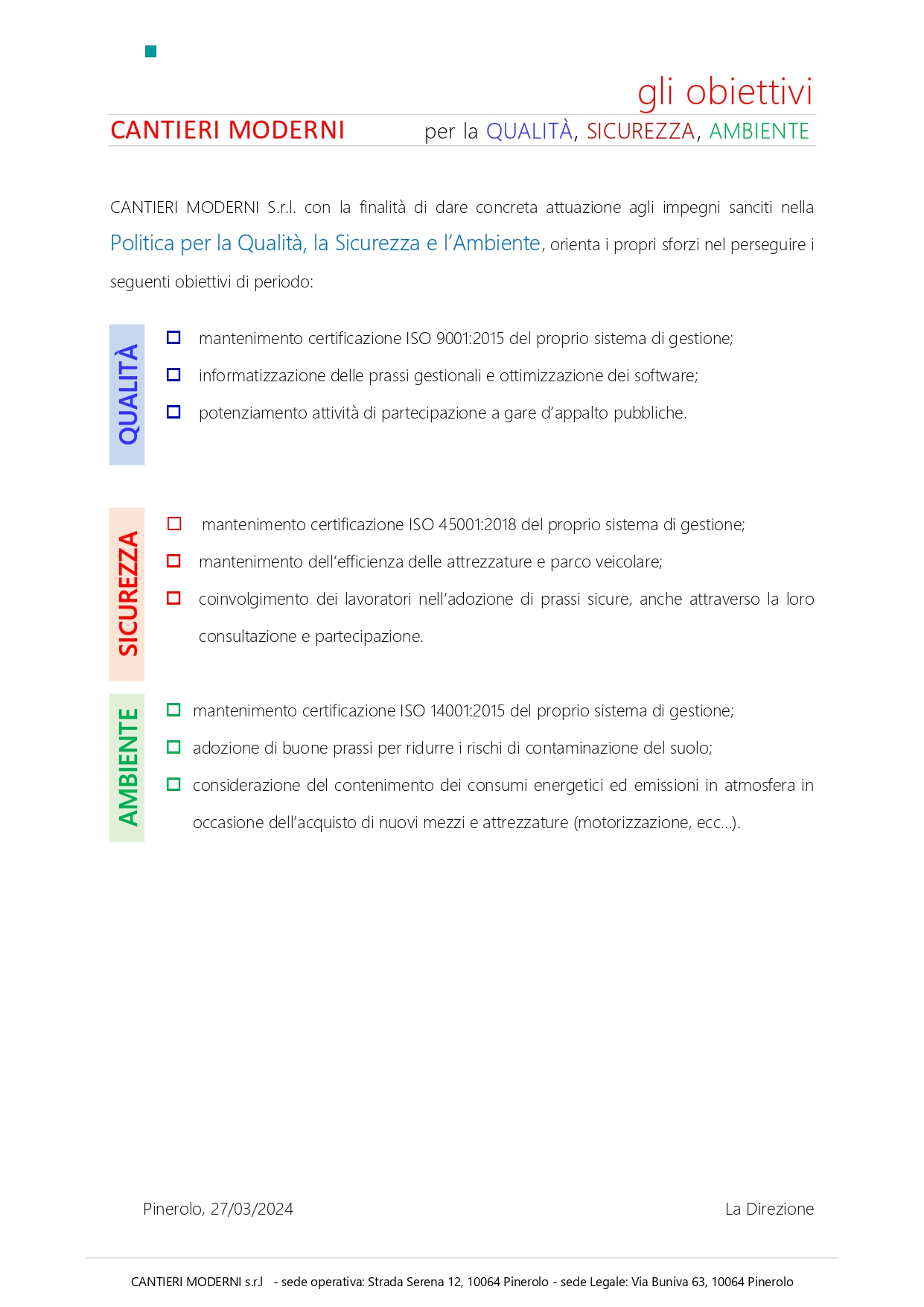 Politica Qualità Sicurezza Ambiente page 0002